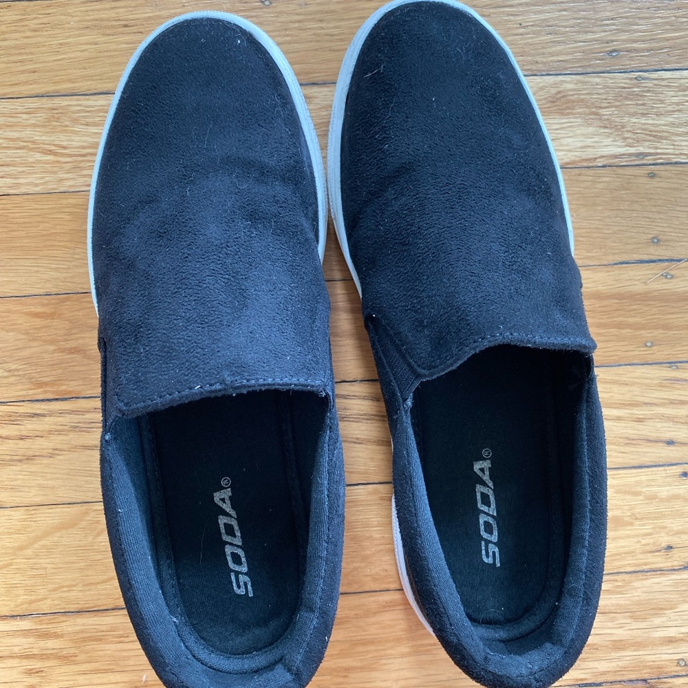 Black Soda Slip-On Shoes